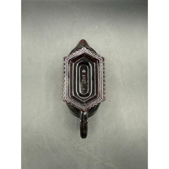 Vintage Avon 1876 Cape Cod Red Glass Footed Gravy Boat w/ Handle - Picture 8 of 8